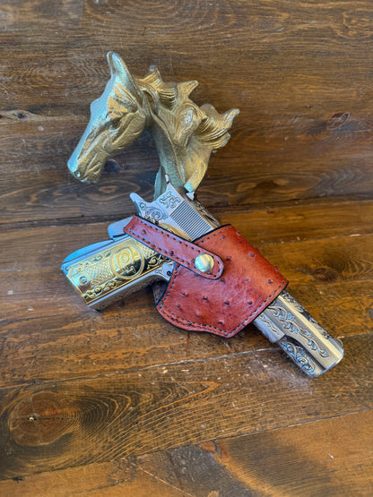 Brandy ostrich skin compact holster ( 1911 )
