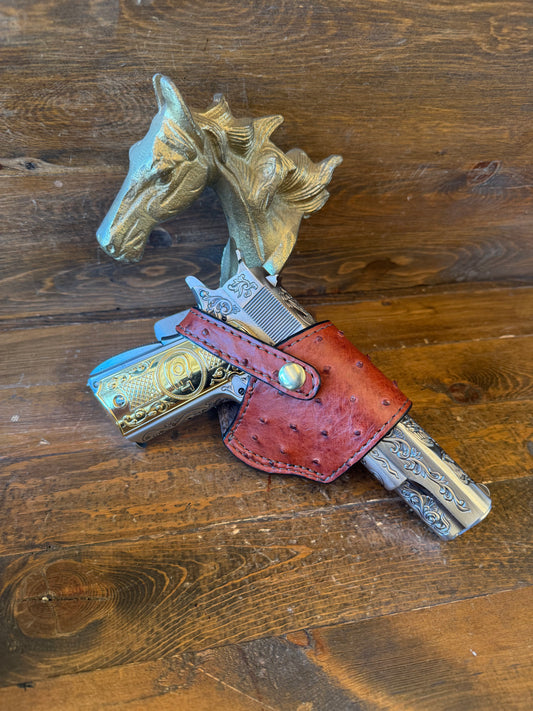 Brandy ostrich skin compact holster ( 1911 )
