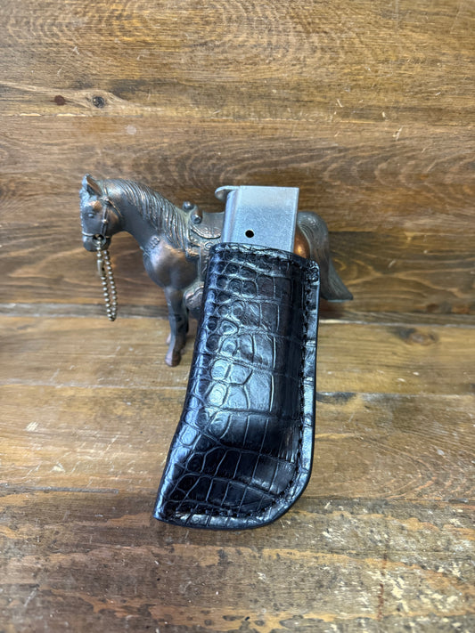 Black Alligator skin single magazine holsters  ( 1911 )