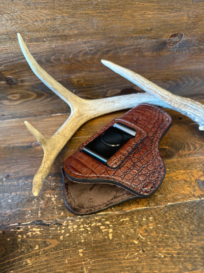 IWB Brown crocodile belly holster (1911)