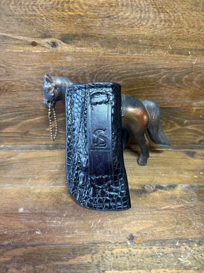 Black Alligator skin single magazine holsters  ( 1911 )