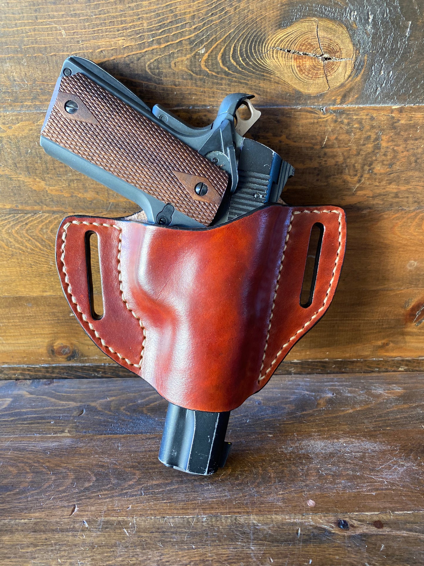 Tan color Veg-tan holster (1911)