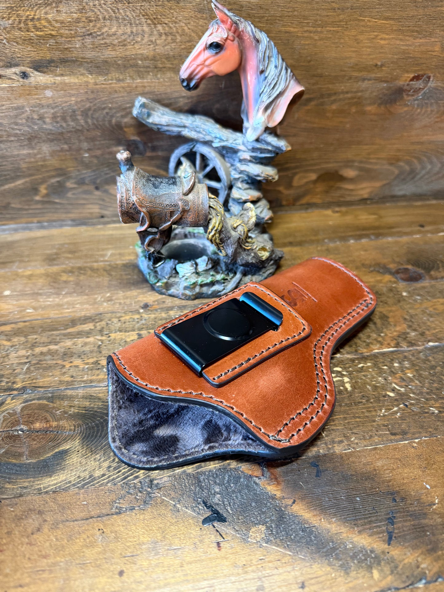 IWB Tan leather Luxury  interior holster (1911) full 5” size