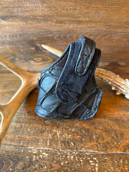 Black Pirarucu skin compact holster (Glock)