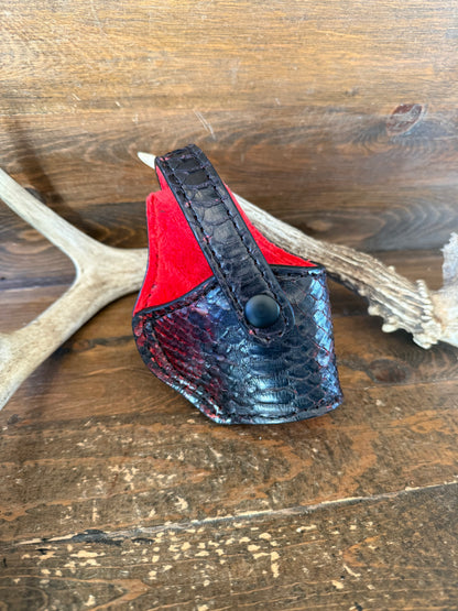 Black Cherry/Red Snake Skin Compact Holster ( 1911, High Power )