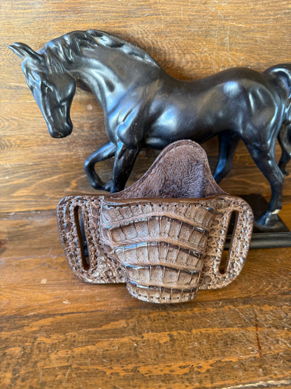 Brown crocodile belly bikini holster (1911)
