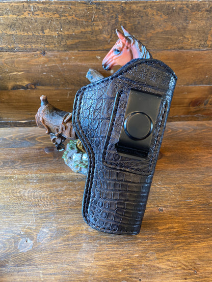 IWB Black crocodile belly luxury holster (1911)