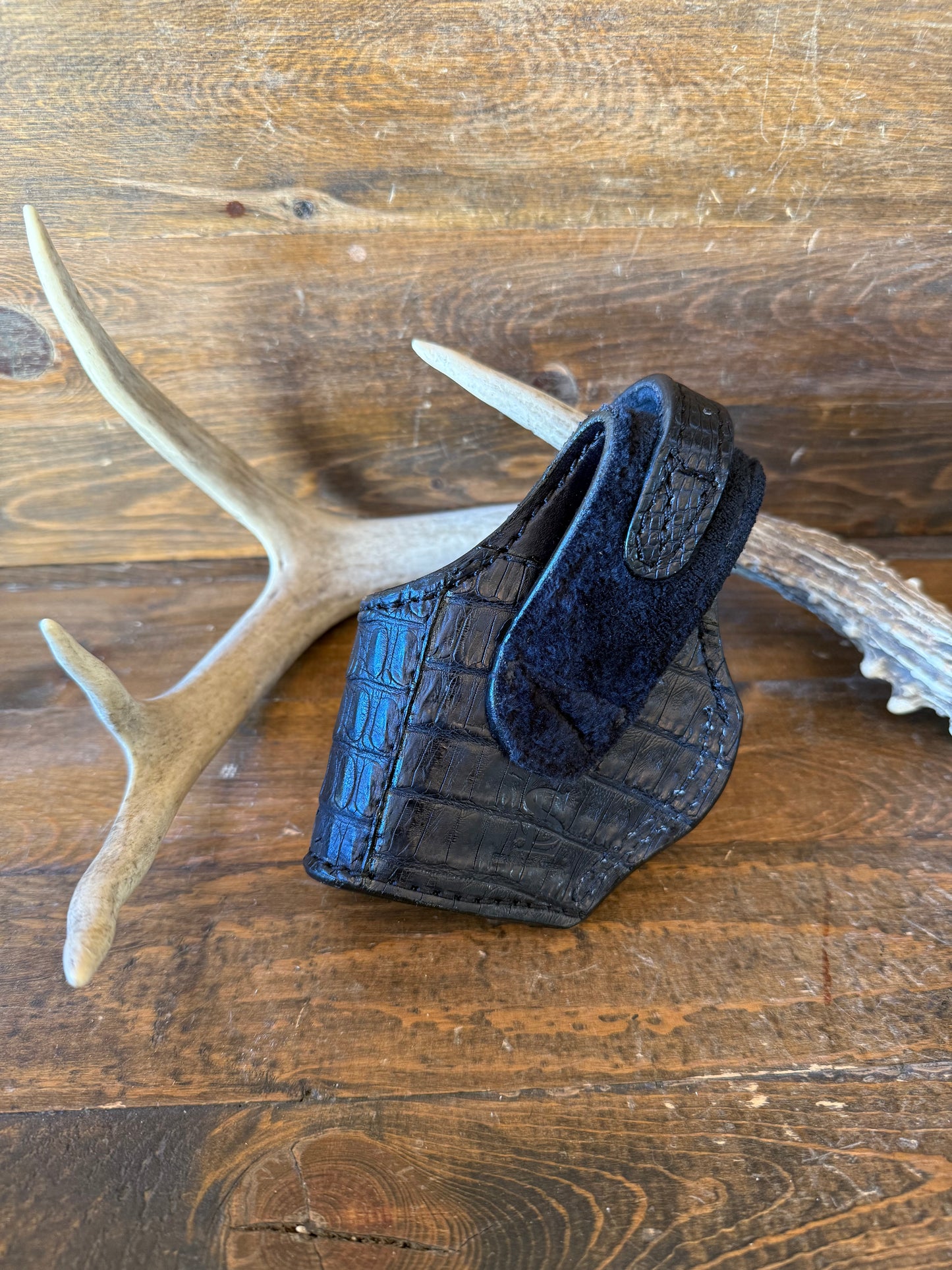 Black Crocodile belly compact holster (1911)