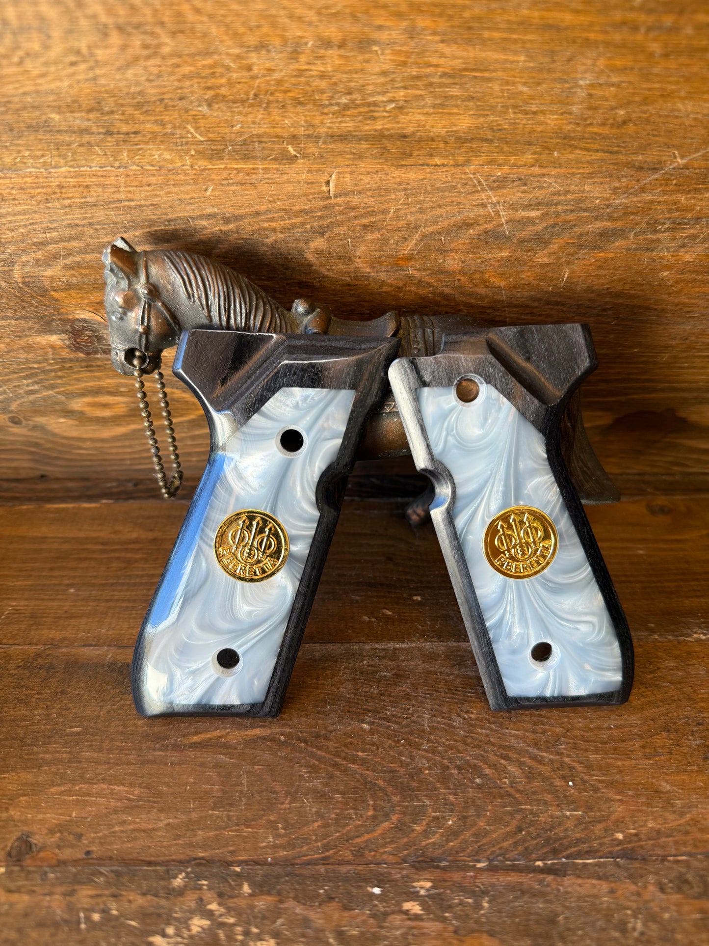 Pearl color Beretta models grips