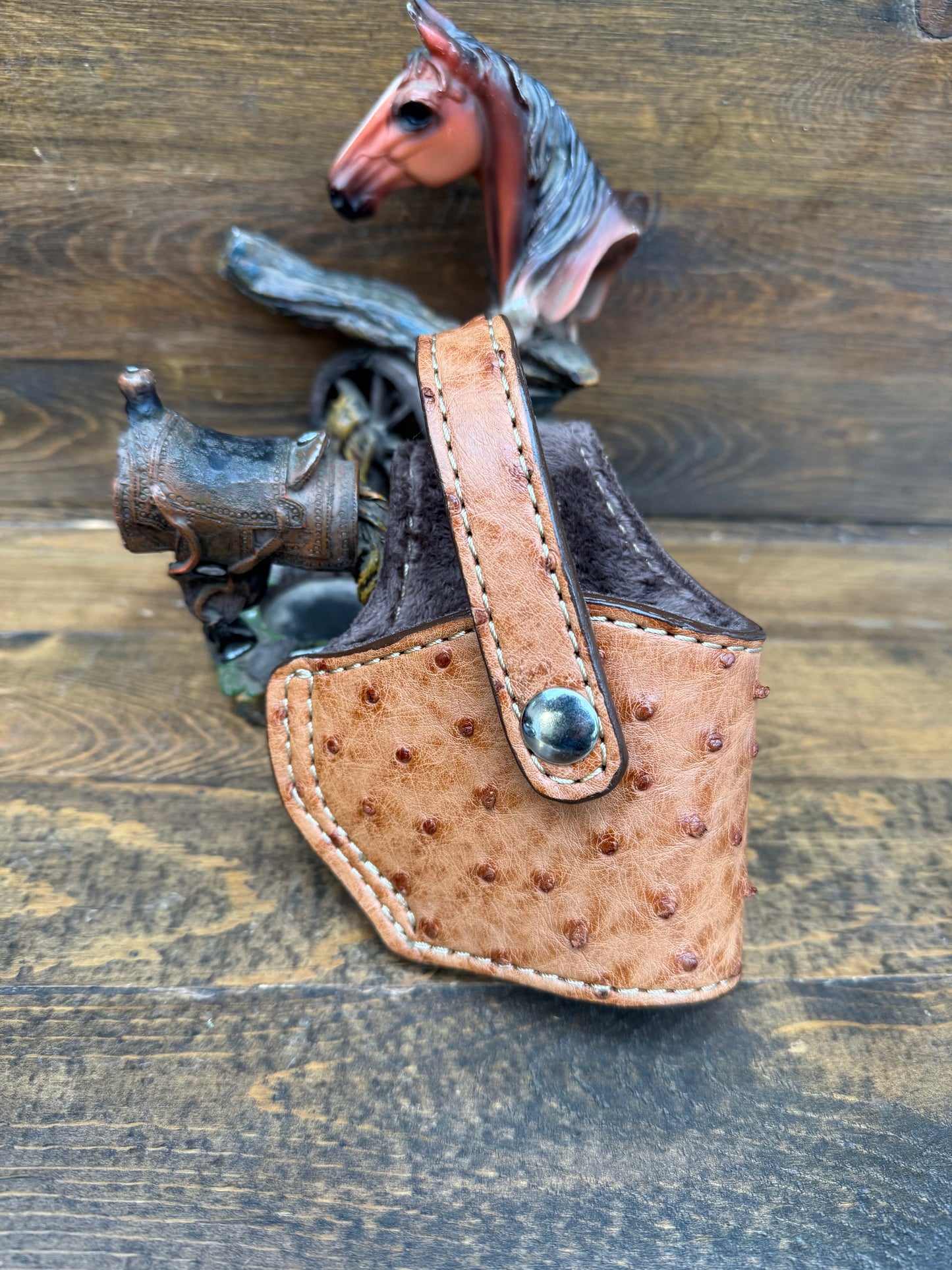 Rustic honey ostrich skin compact holster ( Beretta)