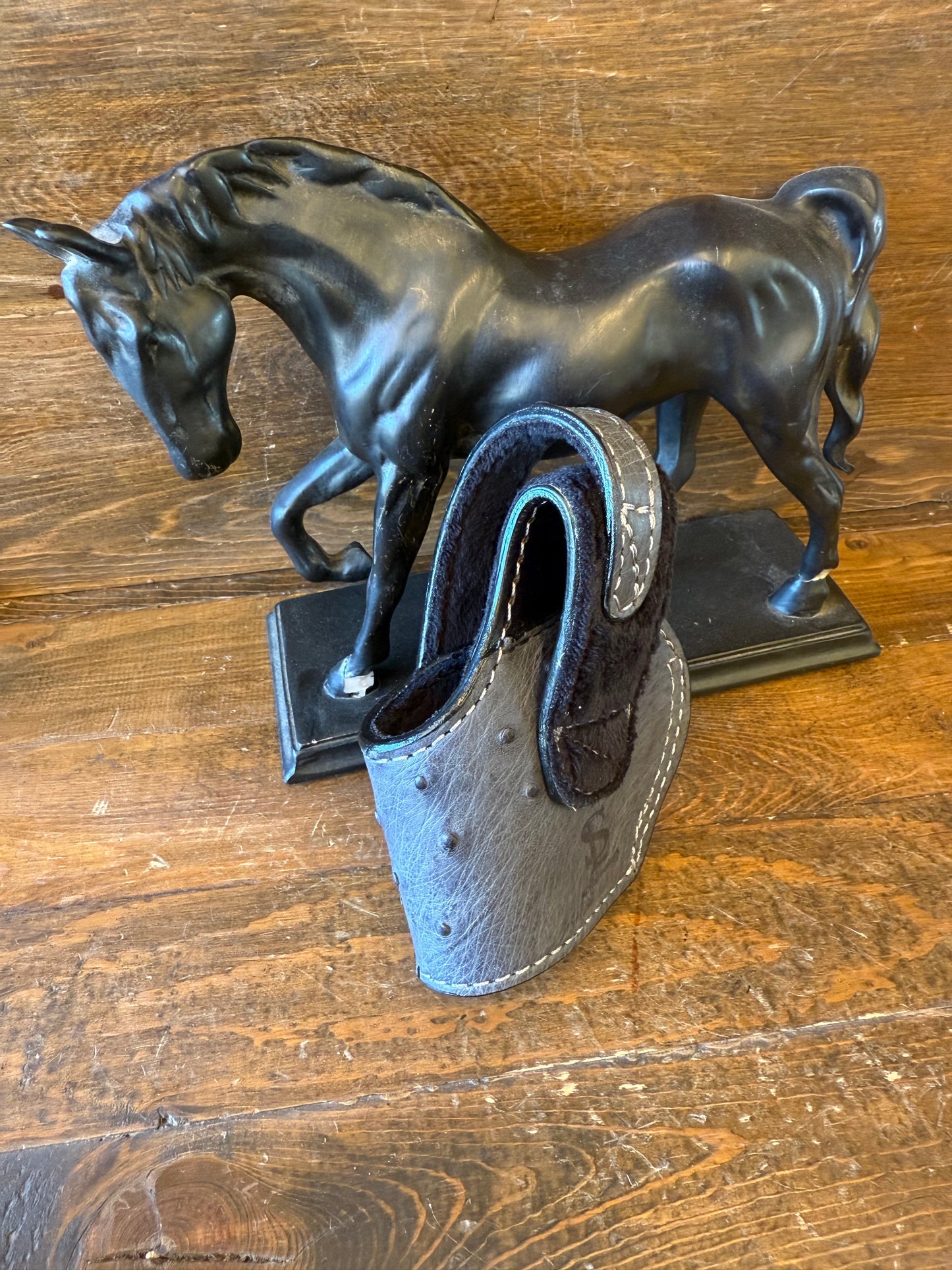 Dark gray ostrich skin compact holster (1911)