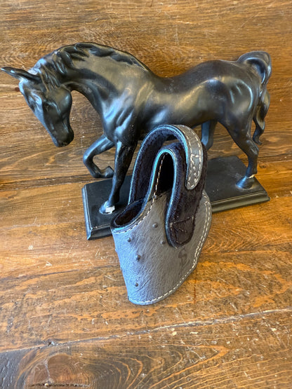 Dark gray ostrich skin compact holster (1911)