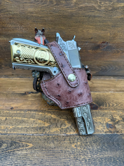 Rustic Brown ostrich compact holster (1911)