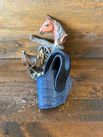 Blue crocodile skin compact holster (1911 , High power )