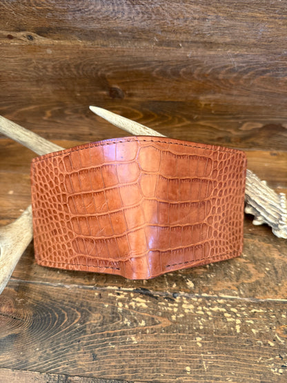 Light Conac Alligator Belly Luxury Wallet