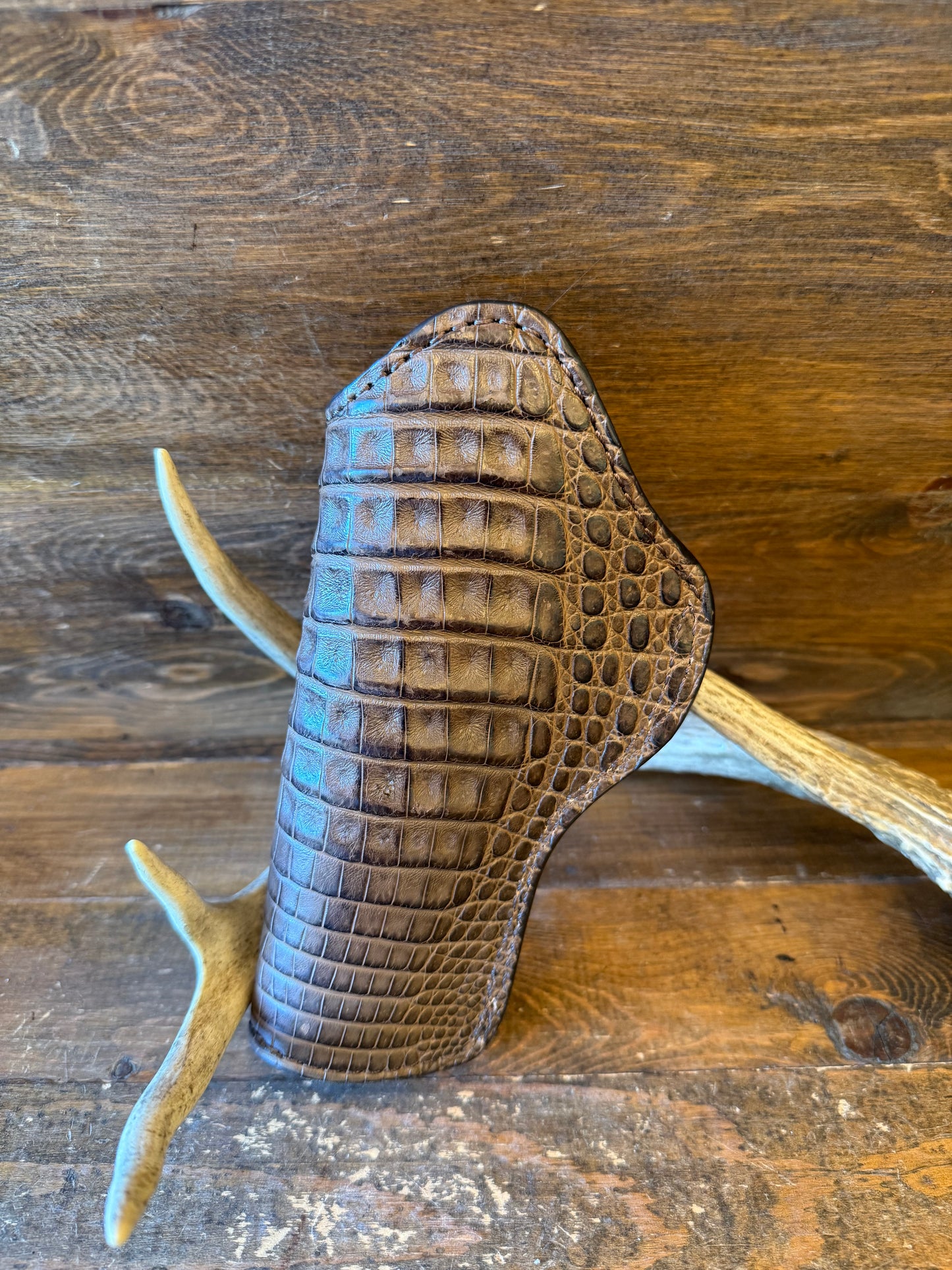 IWB Brown crocodile belly holster (1911)