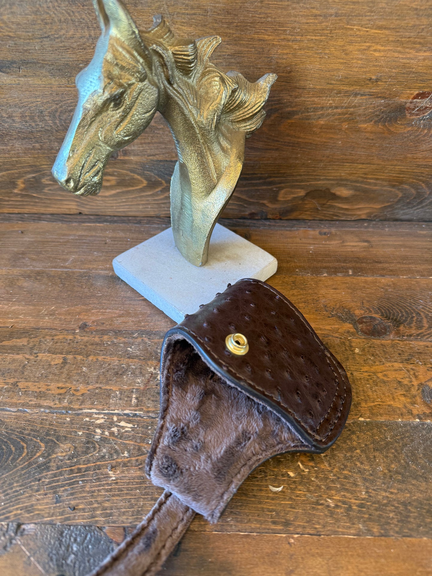 Dark Brown ostrich skin compact holster (Glock)