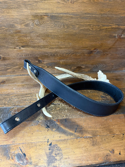 Black stingray skin rifle sling