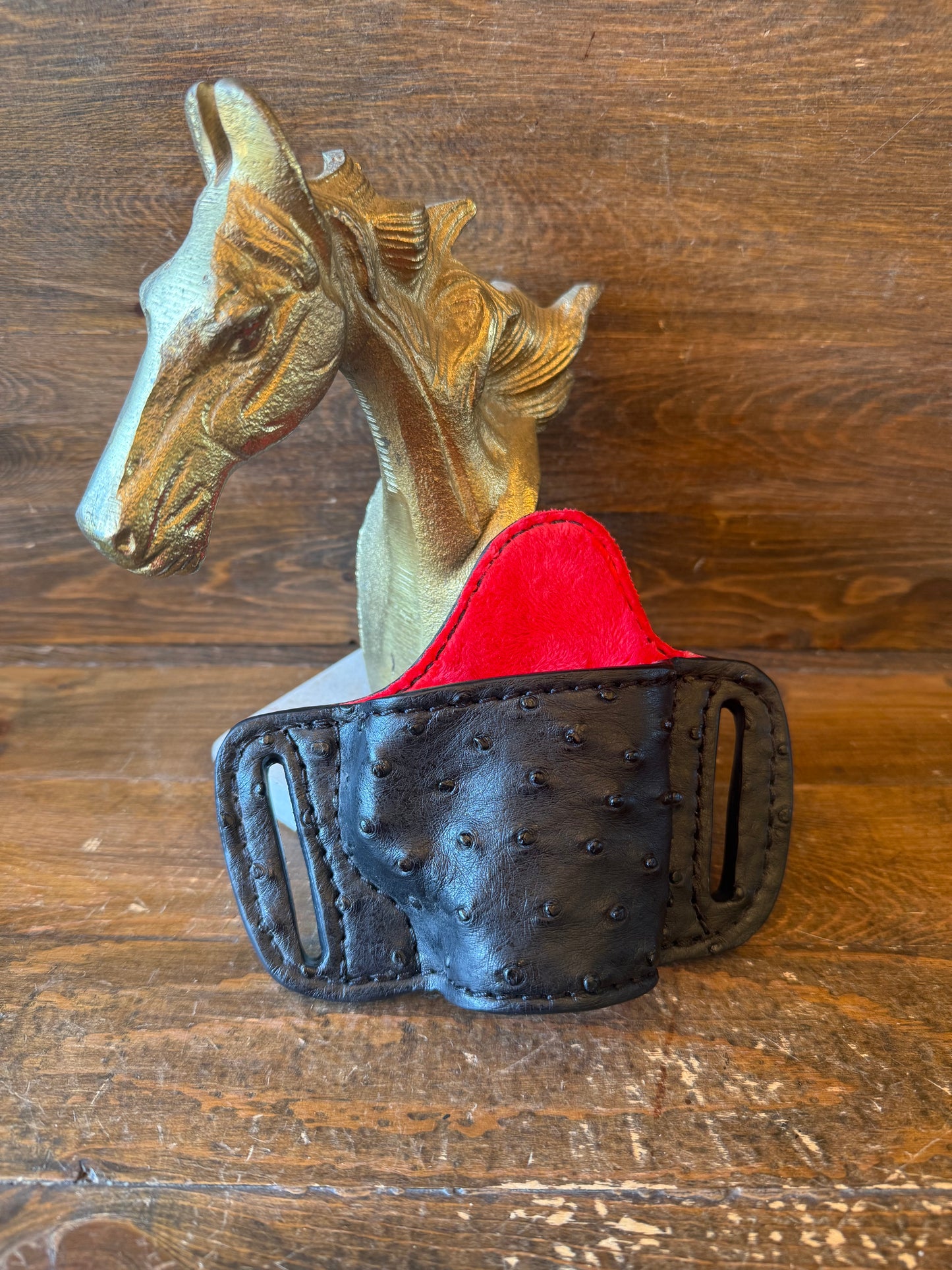Black/Red ostrich skin bikini holsters ( 1911 )