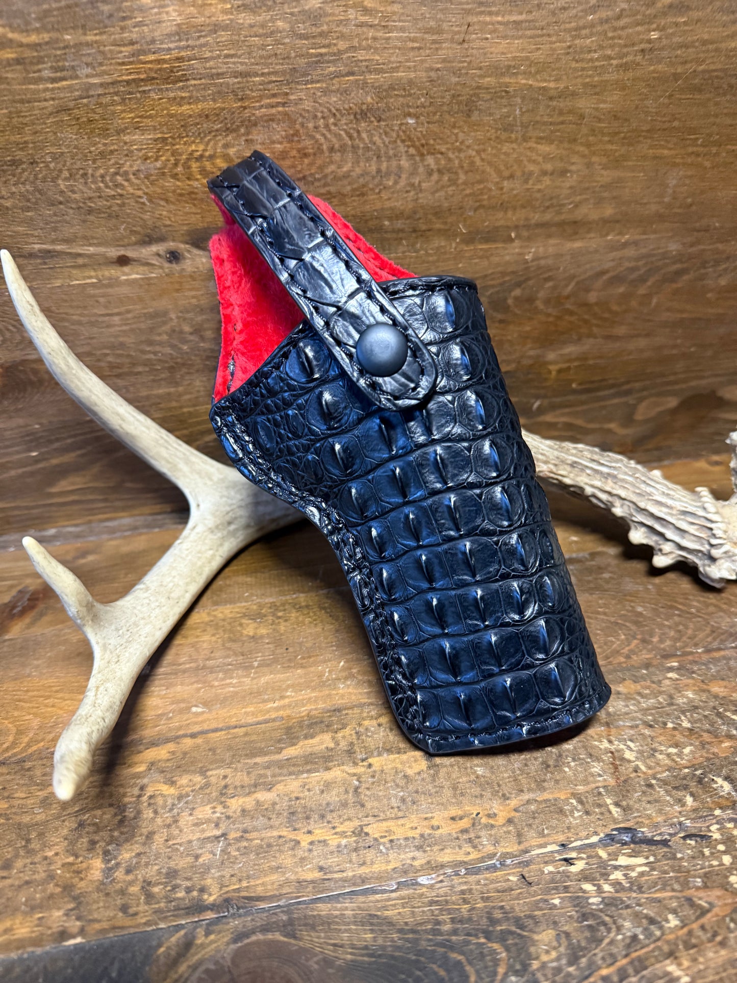Black Alligator Hornback skin full holster 5” ( 1911 )