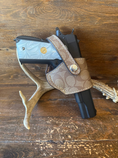 Beige Coach luxury compact Holster ( 1911, Highpower )