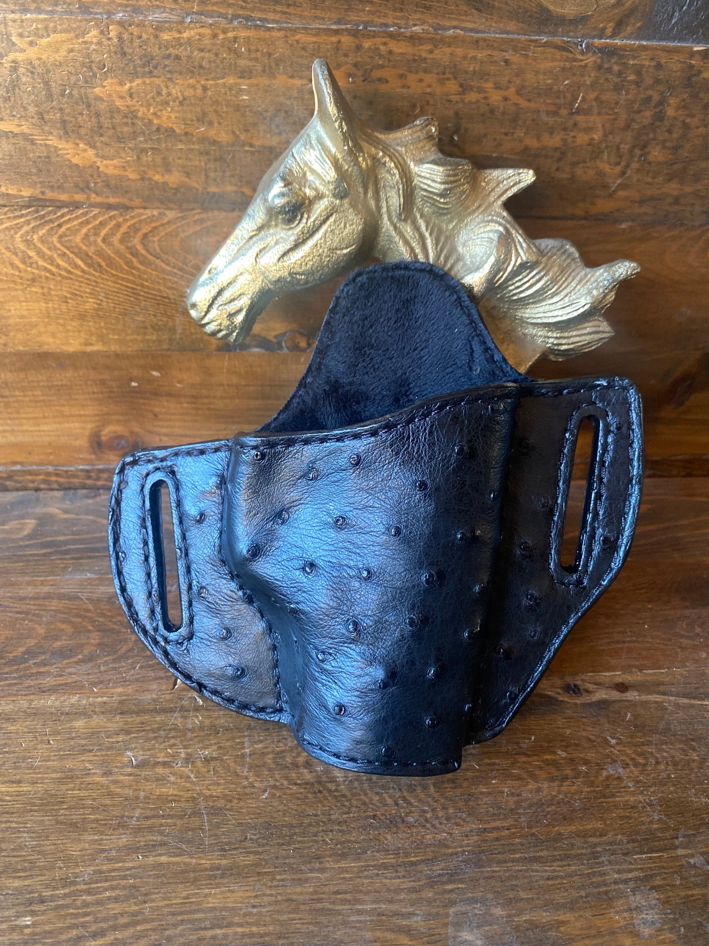 Black ostrich luxury holster (Beretta)