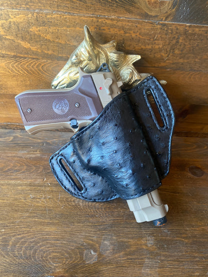 Black ostrich luxury holster (Beretta)