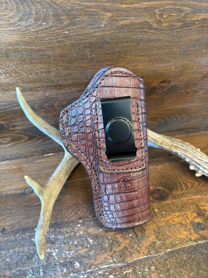 IWB Brown crocodile belly holster (1911)