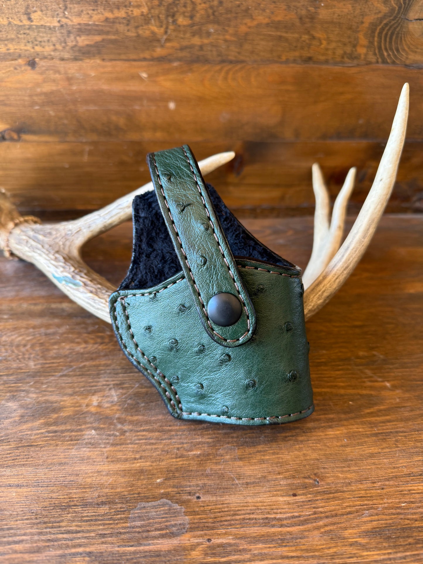 Dark green ostrich skin compact holster (1911)