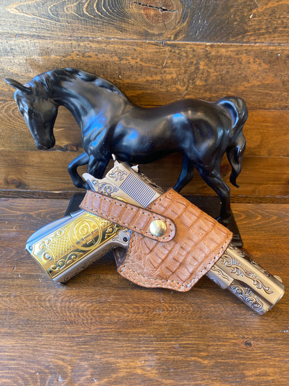 Light brown crocodile compact holster (1911)