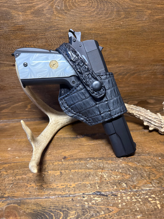 Black crocodile tail compact holster (1911) ( High-Power )