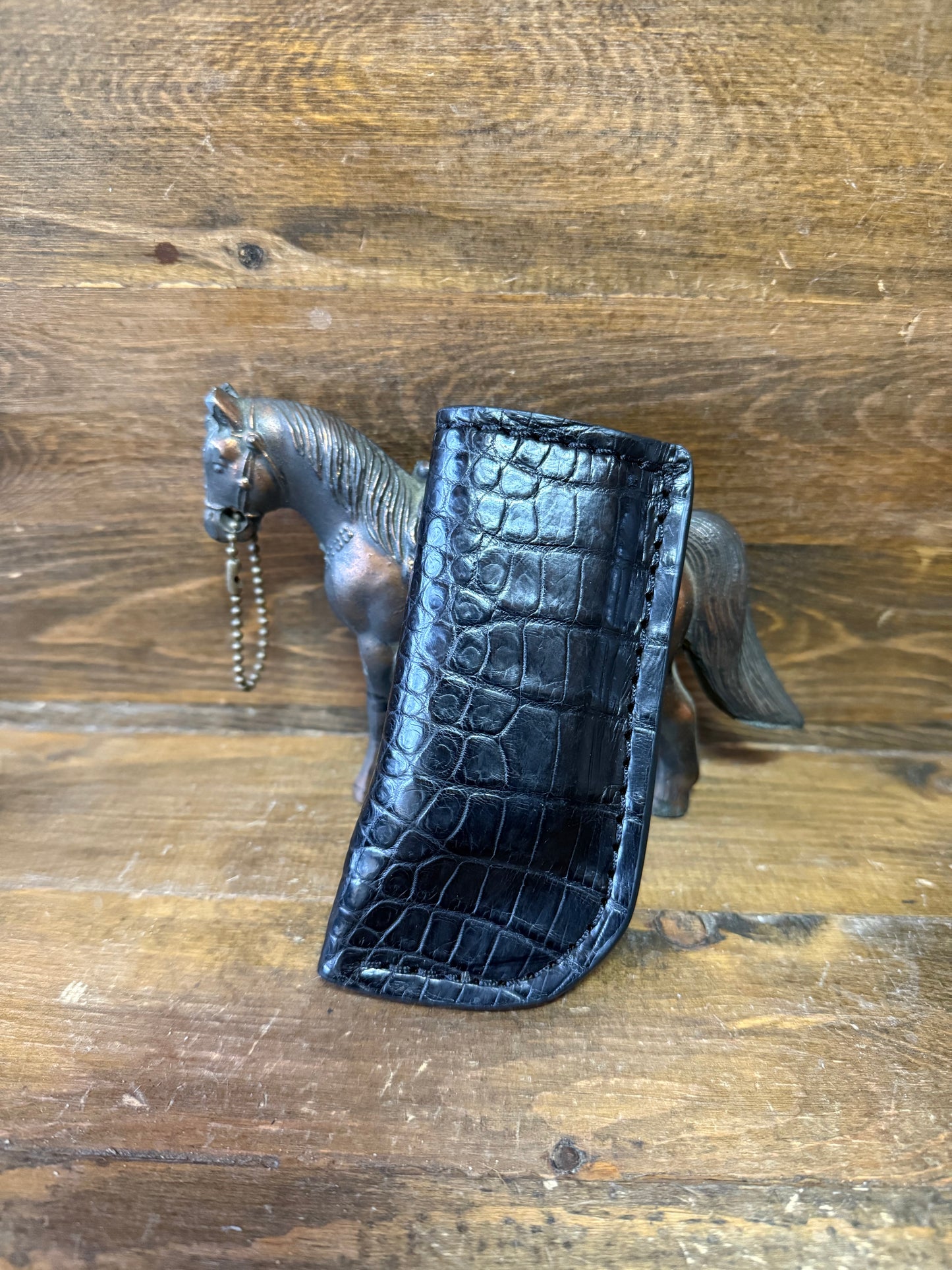 Black Alligator skin single magazine holsters  ( 1911 )