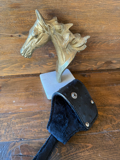 Black/chrome  ostrich skin luxury compact holster (1911)