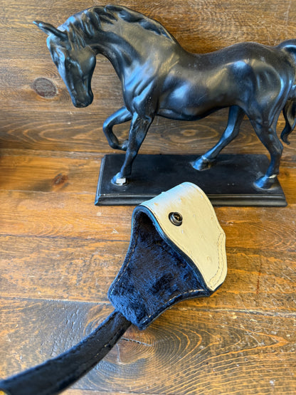White/ Black ostrich skin compact holsters (1911)