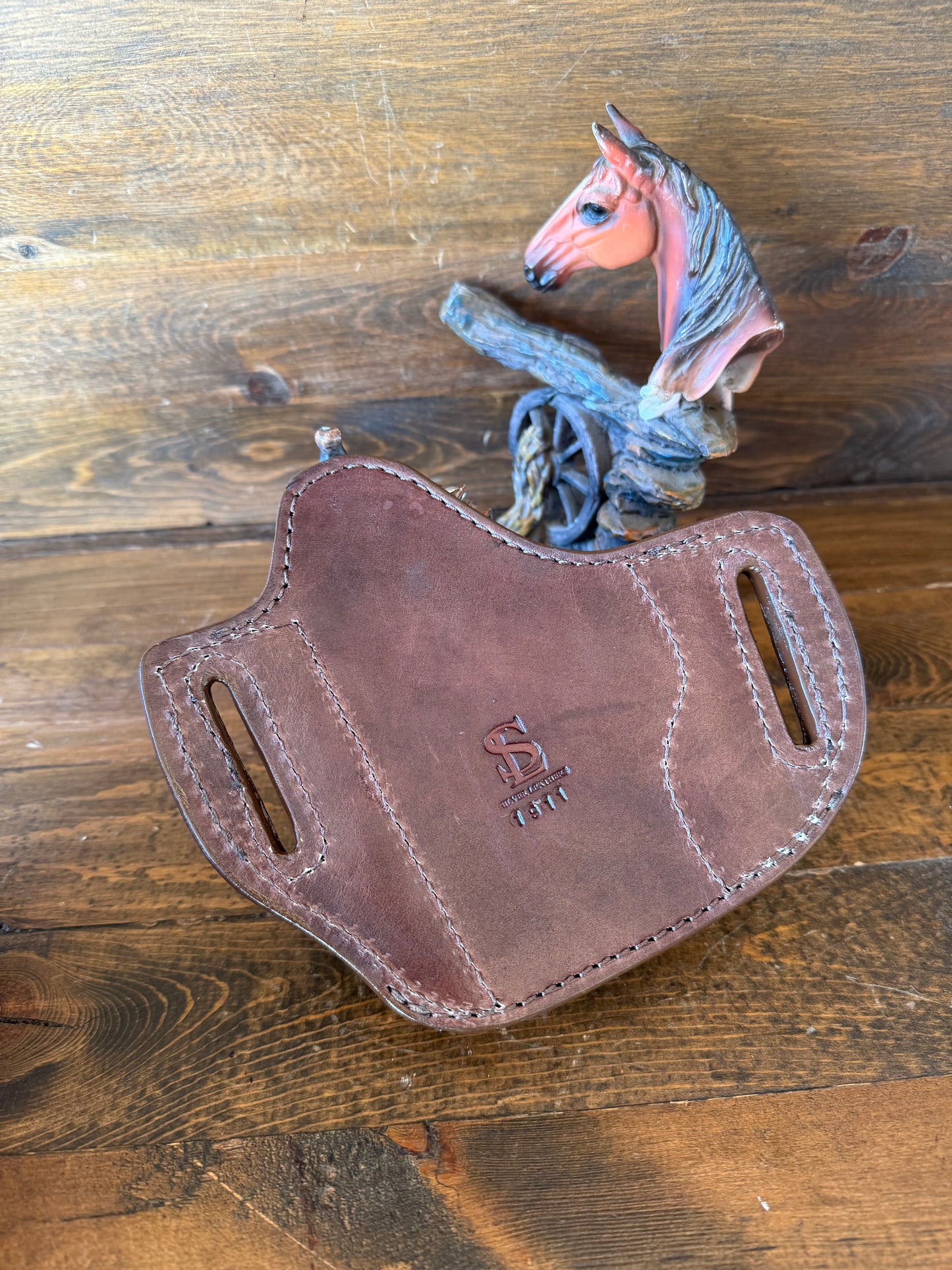 Brown crocodile belly holster ( 1911 )