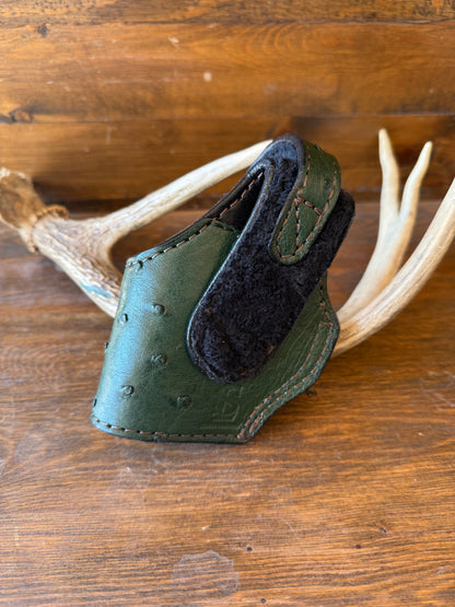 Dark green ostrich skin compact holster (1911)