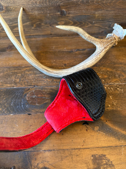 Black/Red snake skin luxury compact holster (1911)