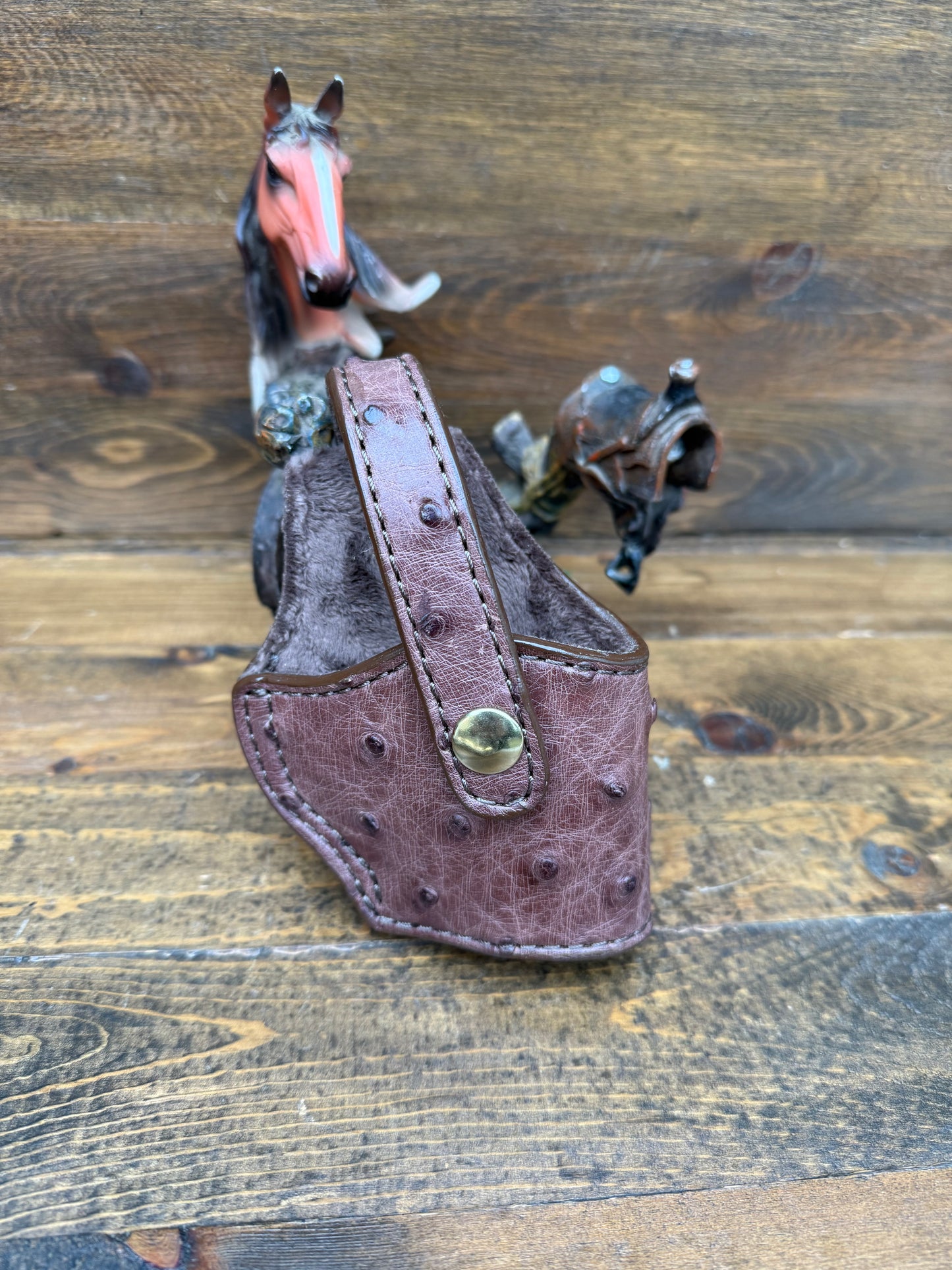 Rustic Brown ostrich compact holster (1911)