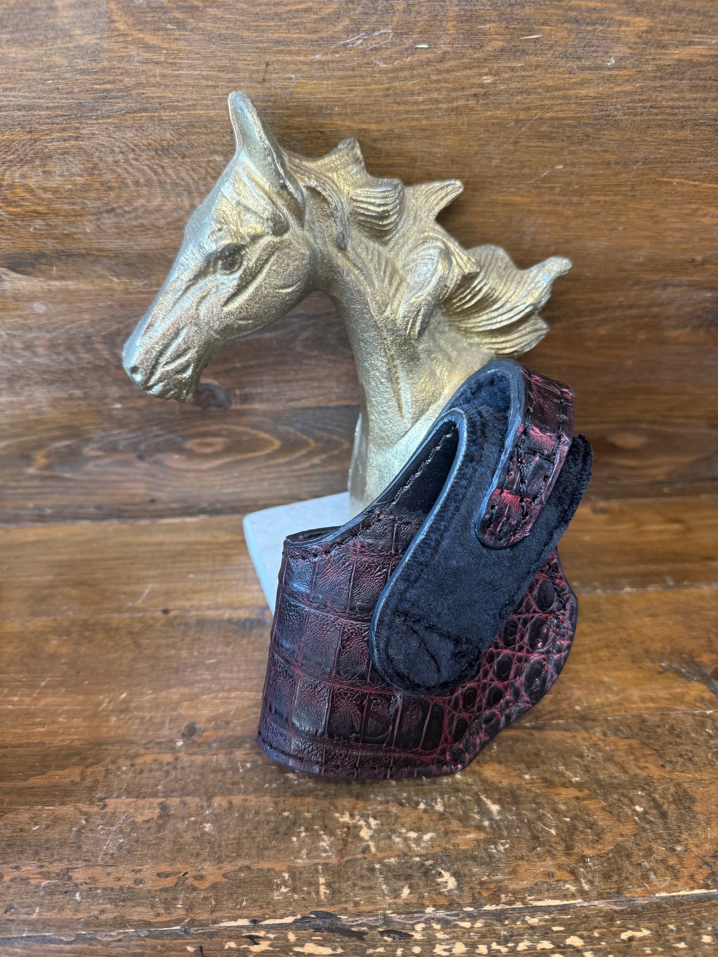 Black Cherry crocodile compact holster ( 1911 , High Power )