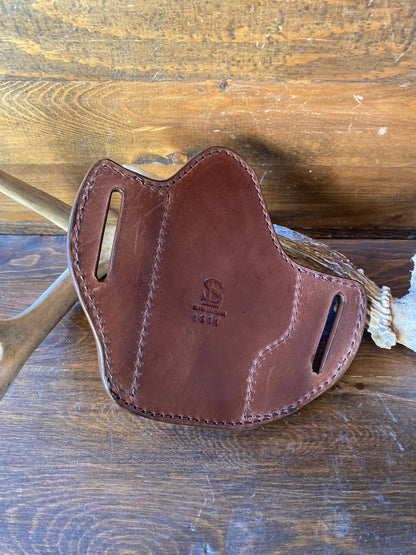 Brown leather holster luxury interior (1911)