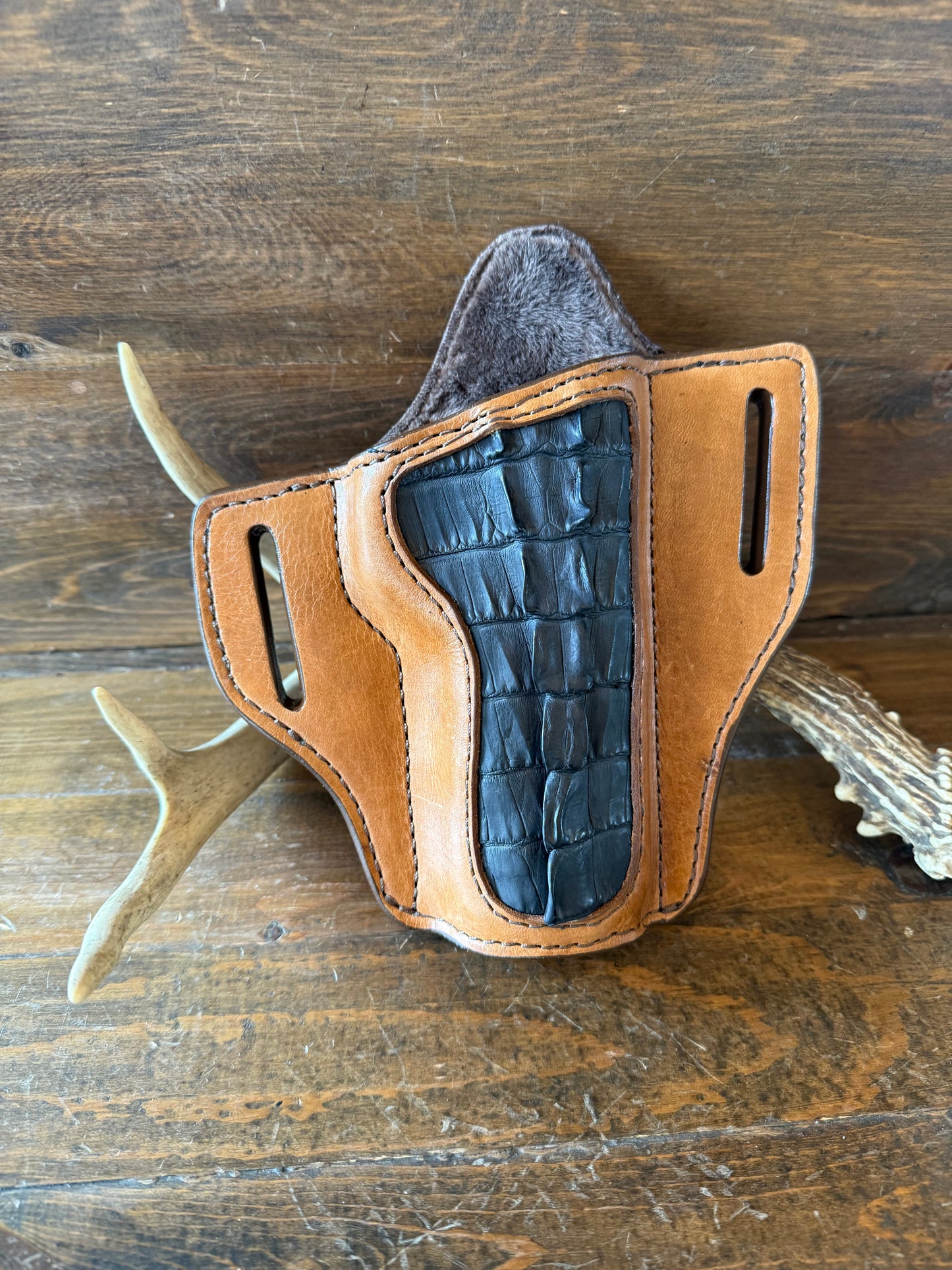 Black Crocodile tail holster (1911) Full size