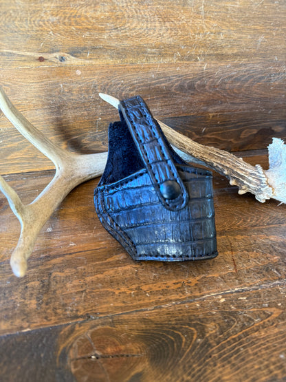 Black Crocodile belly compact holster (1911)