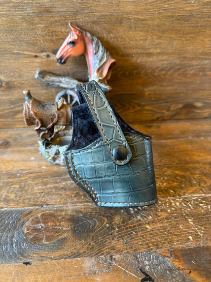 Olive/Green  alligator belly compact holster (1911)