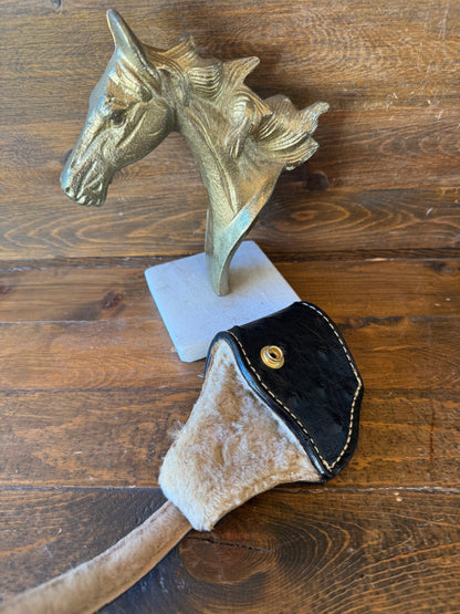 Deluxe black/gold ostrich skin compact holster (1911)