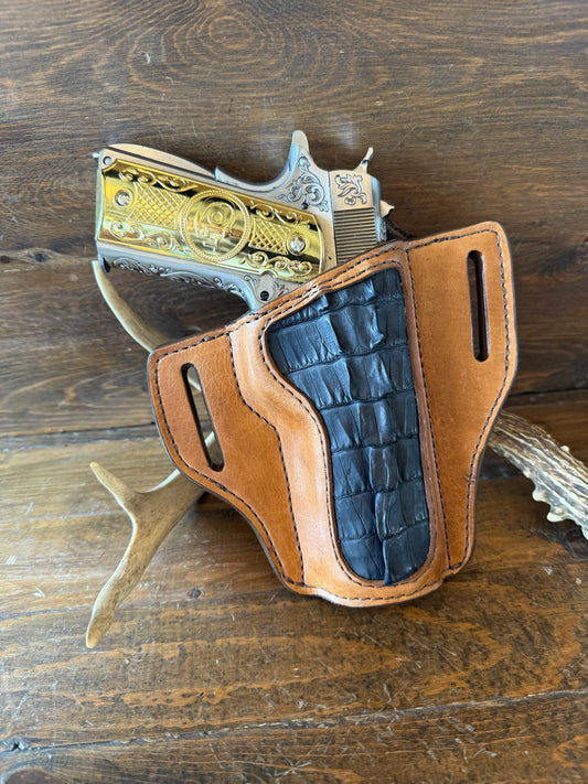 Black Crocodile tail holster (1911) Full size