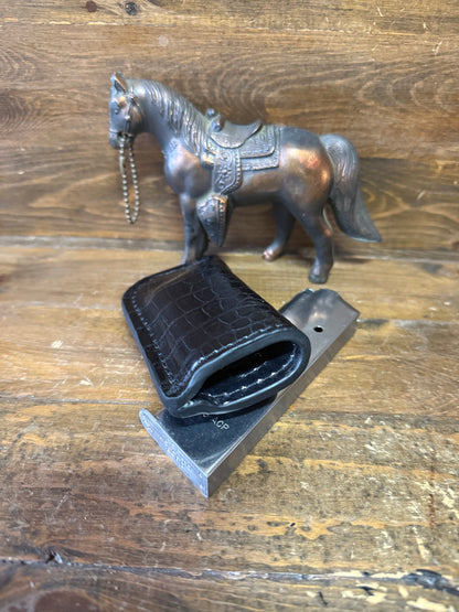 Black Alligator skin single magazine holsters  ( 1911 )