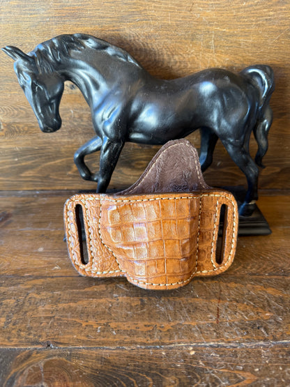 Honey crocodile skin bikini holster (1911)