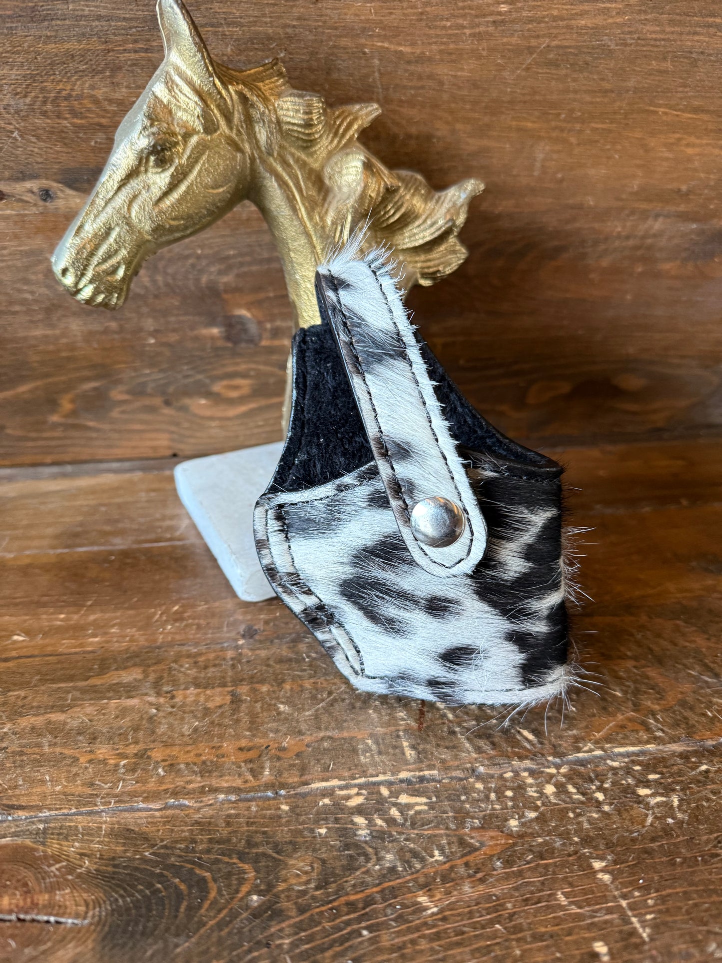 Black/white cowhide compact holster (1911)