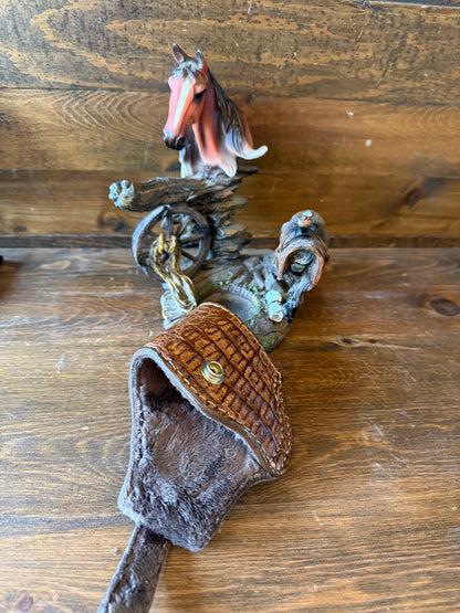 Rustic/Gold Crocodile skin compact holster (1911)