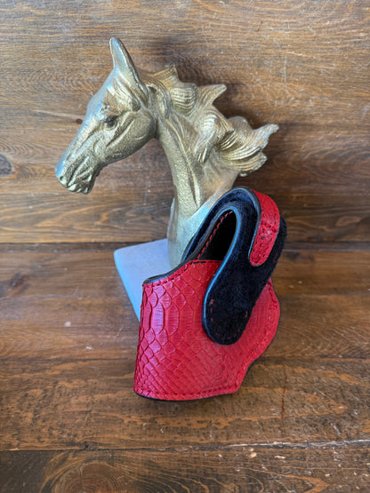 Matte red Snake skin compact holster (1911)